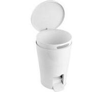Tatay diabolo-poubelle de salle de bain à pédale, avec capacidada de 5l, 28. 2x 19x 21cm moderne 19. 00x21. 00x28. 20 cm blanc Blanc G