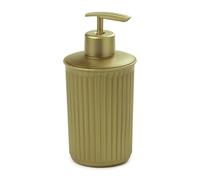 TATAY Distributeur Savon l'or | Plastique Recyclé | Distributeur de Savon Liquide Salle de Bain | sans Fuite & Rechargeable | Design Moderne | Fabriqué en Espagne - Collection Baobab
