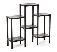 Tatay Étagère Modulaire Lombok, 6 Tablettes, Polypropylène, Sans BPA, Finition Effet Bois, 10kg par Étagere, Facile Assemblage. Marron