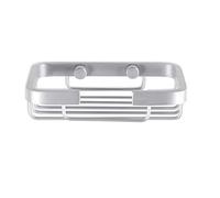 TATAY Etagere Salle de Bain Aluminium Rectangulaire | avec Vis Incluses | Anti-humidité, anticorrosion | Moderne | Montage Facile | Évacuation Rapide | Matériau Durable | 9x3,2x14cm - Modèle Ice