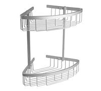 TATAY Ice - Étagère d’Angle à 2 paniers, Acier Inoxydable, chromé 30 x 22 x 33 cm