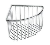 TATAY Étagère douche d'angle Krom, 100% acier inoxydable, Laiton, Conception fonctionnelle, garantie 5 ans. Mesures 20 x 13.5 x 20 cm