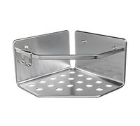 TATAY Panier de Douche d'angle de la Collection Serenity, en Aluminium, Couleur Chromé, Dimensions 20 x 20 x 12 cm