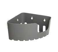 TATAY 4520300 Etagère d'Angle à Ventouses Plastique Gris 20 x 20 x 11 cm