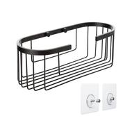 TATAY Étagère Salle de Bain sans Perçage Ovale, Aluminium 100% Inoxydable