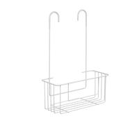 TATAY Etagere Salle de Bain Sans Percage Suspendue 100% Inoxidable | Résiste Humidité et Corrosion | Montage Facile Sans Outils | Moderne | Drainage Rapide | Nettoyage Facile | 28x12,5x39 cm - Blanc
