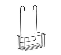 TATAY Étagère de Douche avec Crochet Air, 100% Inoxydable, Design Moderne, Noir, Dimensions 28 x 12,5 x 39 cm