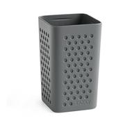 TATAY Gobelet pour Brosse à Dents et Dentifrice Bohol, en polypropylène, sans BPA, Plastique 100% recyclé, Gris Anthracite. Dimensions : 6,5 x 6,5 x 11 cm