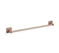 TATAY Grand Porte-Serviette Salle de Bain sans Perçage avec Système de Fixation 3M | Finition Mate | 100% Inoxydable | Résistance 10 kg | 6 x 6,5 x 60 cm - Collection Kalo - Or Rose