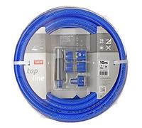 TATAY Kit tuyau d'arrosage Blue Line 10 mèters Ø5/8" 15mm, de 3 couches, Made in Espagne,Résistance 28 bar y -20°/60°, Tressé, sans cadmium ni plomb, sans BPA, anti-UV, Couleur Bleu