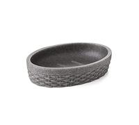 TATAY Nest Savon, Poly résine, Gris Anthracite, 12.6 x 9.12 x 2.8 cm