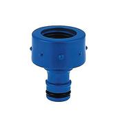 TATAY Nez de Robinet Femelle 1" Top Line, Connecteur Universel pour Tuyau d'Arrosage, Protection Solaire, Installation Facile, Bleu