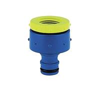 Tatay Nez de Robinet Femelle 3/4" - 1/2" Top Line, Connecteur Universel pour Tuyau d'Arrosage, Protection Solaire, Installation Facile, Bleu