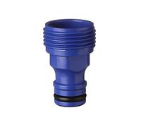 TATAY Nez de Robinet Mâle 3/4" Top Line, Connecteur Universel pour Tuyau d'Arrosage, Protection solaire, Installation facile, Bleu