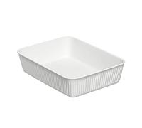 TATAY Organisateur de Tiroir A5 Baobab | Paniers et Boîtes de Rangement | Design Élégant Fonctionnel | Ordre Maison et Bureau | Plastique Recyclé sans BPA | 17,7x24x5,6 cm, Blanc