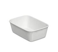 TATAY Organisateur de Tiroir A6 Baobab | Paniers et Boîtes de Rangement | Design Élégant Fonctionnel | Ordre Maison et Bureau | Plastique Recyclé sans BPA | 11,3x17x5,6 cm, Blanc