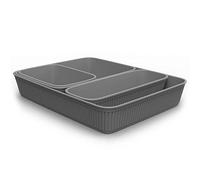 Tatay Ensemble de 4 Organisateurs (1 Slim + 1 A6 + 1 A5 + 1 A4) Baobab, Polypropylène, Sans BPA, Grise