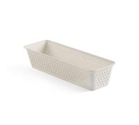 TATAY Organiseur Slim Bohol, polypropylène, sans BPA, plastique 100% recyclé, Beige, dimensions : 8,5 x 26 x 5,5 cm.