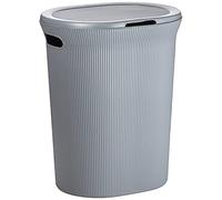 TATAY Panier à linge Baobab - 40 L, polypropylène sans BPA, avec couvercle, gris anthracite