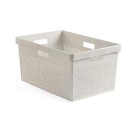 TATAY Panier à linge Bohol, capacité de 40 l, en polypropylène, sans BPA, plastique 100% recy eige Ecohome. Dimensions : 36 x 52,5 x 26 cm