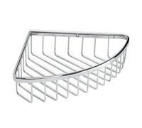 TATAY Etagere Salle de Bain d’Angle Laiton | avec Vis Incluses | Supporte 5 kg | Compatible Système sans Perçage (Quick Fix) | Anti-humidité | Moderne | Drainage Rapide | 20 x 5 x 20 cm - Modèle Krom