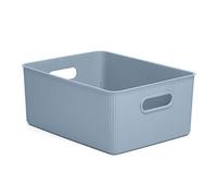 Tatay Panier de Rangement Rectangulaire Baobab, Capacité 15 L, Polypropylène, Sans BPA, Bleu Mystique. Mesure 29,4 x 38,5 x 16 cm