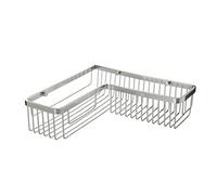 Tatay Panier en aluminium, en aluminium brillant, au design moderne, angle rectangulaire, optimisant l'espace. Système de fixation double, vis et fixation rapide sans perçage