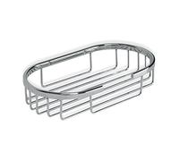 TATAY Panier Ovale Krom Petit Format, Design Fonctionnel, avec Ouverture Frontale, en Laiton chromé et Acier Inoxydable.