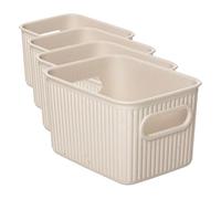 TATAY Paniers et Boîtes de Rangement Plastique 1,5 L Baobab | Boîte Organisatrice | Poignées Intégrées | Design Compact et Polyvalent | Plastique 100 % Recyclé Sans BPA | 12.5x16.4x10 cm, Ecohome