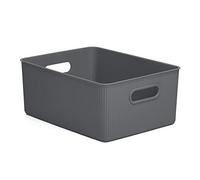 Panier de rangement - Baobab - Gris Anthracite - 15L - 29x38x16 cm - Plastique-Résine