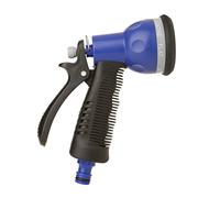Tatay Pistolet d'arrosage 0051101 7 positions plastique bleu 15 x 6,3 x 19,5 cm
