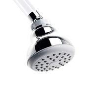 TATAY Pommeau de Douche Vanity, Diamètre 8,5 cm, pour Douche Quotidienne | Pommeau de Douche Vanity | Structure en ABS | Un Jet d’Eau | Économie d’Eau | Système Anticalcaire | Nettoyage Facile, Chromé
