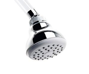 TATAY Pommeau de Douche Vanity, Diamètre 8,5 cm, pour Douche Quotidienne | Pommeau de Douche Vanity | Structure en ABS | Un Jet d’Eau | Économie d’Eau | Système Anticalcaire | Nettoyage Facile, Chromé