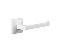 TATAY Porte Papier Toilette sans perçage ou avec vis | Kit Glue&Fix (10 kg) + vis Inclus | Acier Inoxydable | 6 x 6,5 x 16 cm - Modèle Iconik - Blanc