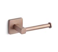 TATAY Porte-Papier Toilette sans Perçage | Système de Fixation 3M | Finition Mate et Élégante | 100% Inoxydable | Résistance 5 kg | 6 x 6,5 x 16 cm - Collection Kalo - Or Rose
