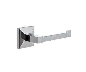 TATAY Porte-Rouleau sans Couvercle de la Collection Iconik, en Acier Inoxydable et zamak, avec système de Fixation Drill Fix ou Colle adhésive. Mesures: 6 x 6,5 x 16 cm
