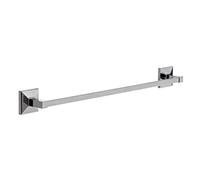 TATAY Porte Serviette Salle de Bain sans Perçage ou avec Vis Grand | Kit Adhésif Glue&Fix Inclus (Jusqu’à 5 kg) et Vis | Acier Inoxydable | Design Moderne | 6 x 6,5 x 60 cm - Modèle Iconik - Chromé