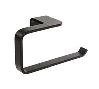 TATAY Anneau Porte-Serviette de la Collection Onyx, en Aluminium anodisé Noir Mat. Double système de Fixation, vis et système Glue & Fix, sans perçage.