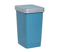 Tatay Poubelle de Cuisine Smart, Capacité 25L, Couvercle Basculant, Polypropylène, Sans BPA, Sac Poubelle 30L. Ocean. Dimension 26 x 34 x 47cm