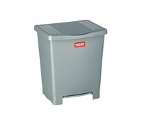 TATAY 1101406 Poubelle à Pédale 23 L Plastique Gris 33,5 x 30 x 39 cm