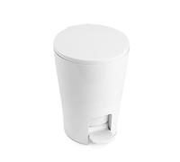 Tatay diabolo-poubelle de salle de bain à pédale, avec capacidada de 5l, 28. 2x 19x 21cm moderne 19. 00x21. 00x28. 20 cm blanc Blanc G
