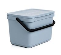 TATAY Poubelles de Cuisine | 1 Poubelle Organique Cuisine Smart 6L Bleu sans Support + Set 4 Poubelles de Recyclage Easy Waste 20L Blanc | Design Compact et Modulaire | Matériaux Recyclés