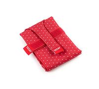 TATAY Sacs à Sandwich Réutilisable, Sac en Tissu idéal pour le Goûter, Adaptable, Facile à nettoyer, Sans BPA, Personnalisable. Rouge avec des Points. Dimensions 72,5 x 44 cm.