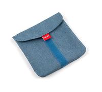 TATAY Sacs à Sandwich Réutilisable, Sac en Tissu idéal pour le Goûter, Adaptable, Facile à nettoyer, Sans BPA, Personnalisable. Denim Blue. Dimensions 18 x 18 cm.