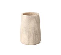 TATAY Saigon Vase de Bain, Poly résine, Beige, 7.7 x 7.7 x 10.3 cm