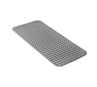 TATAY Tapis Antidérapant Baignoire | 50% Matériau Recyclé | Ventouses Haute Adhérence & Confort | Grande Qualité & Durable | Toucher Doux | 92x42 cm - Gris