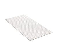 TATAY Tapis de Douche Antidérapant, caoutchouc SBS - TP avec 94 ventouses, Rectangulaire, Design diamant, Blanc. Mesure 72 x 36 cm