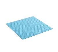 TATAY Tapis de Douche Antidérapant, Caoutchouc SBS - TP avec 120 ventouses, Carré, Design Diamant, Bleu. Mesure 54 x 54 cm