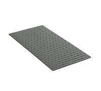 TATAY Tapis de Douche Antidérapant, caoutchouc SBS - TP avec 94 ventouses, Rectangulaire, Design diamant, Gris. Mesure 72 x 36 cm