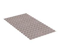 TATAY Tapis de Douche Antidérapant, PVC, avec ventouses, Résistant à la moisissure et aux Microbes, Antibactérien, Design Poissons, Taupe. Mesure 72 x 36 cm